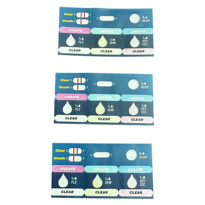 SpikeCheck™ Drink Test Cards - 5-Drug Detection (Card Format)