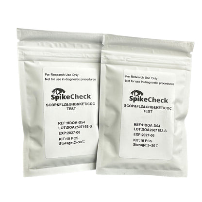 SpikeCheck™ Drink Test Cards - 5-Drug Detection (Card Format)