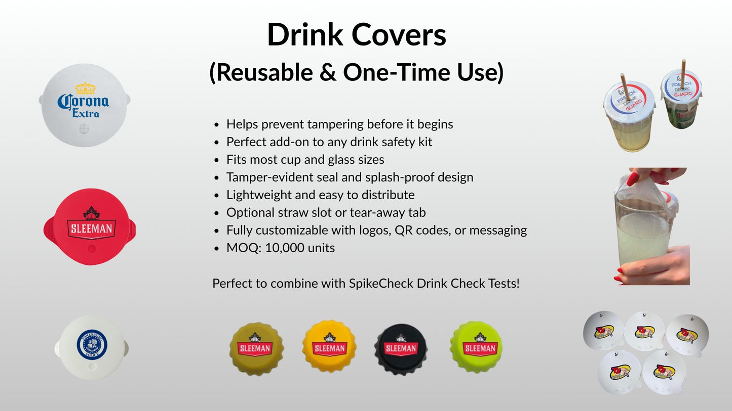 SpikeCheck™ Drink Spiking Detection Wristbands | Bulk Orders for Events & Venues
