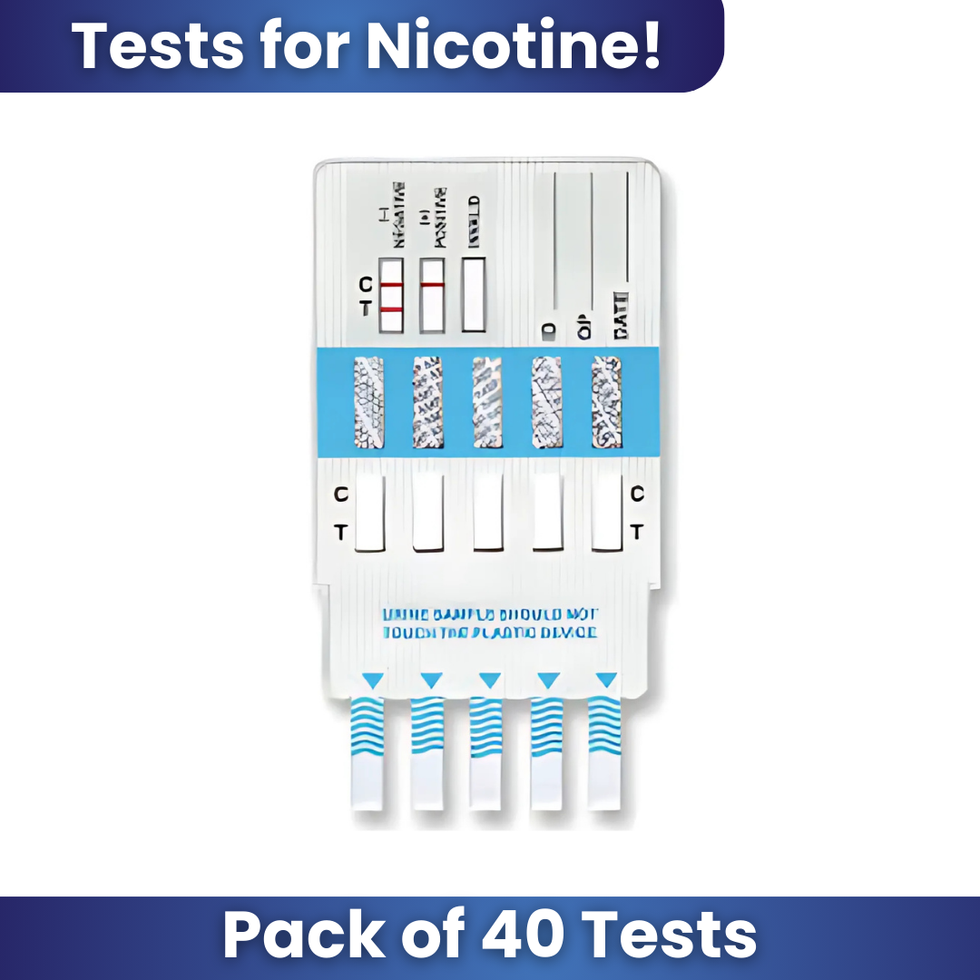 Nicotine (Cotinine) Urine Test Dip (40 Tests/Kit) – Spectrum Medical ...