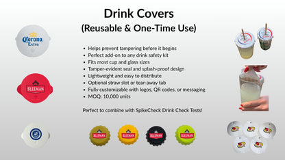 SpikeCheck™ Drink Test Cards - 5-Drug Detection (Card Format)