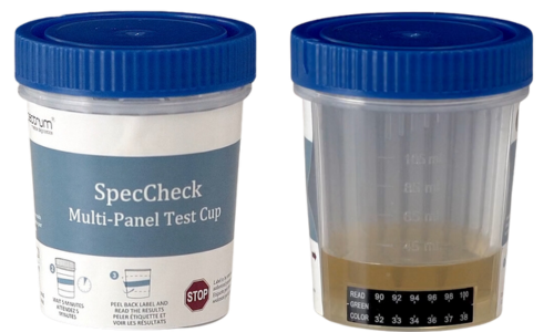 SpecCheck 8-panel DOT Drug Test Cup (25 Tests/Kit)